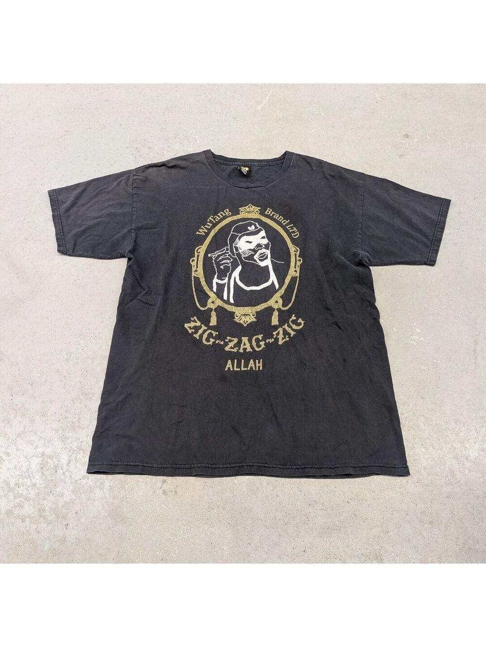 Vintage Wu-Tang WuWear Zig Zag Zig Allah Black T-shirt